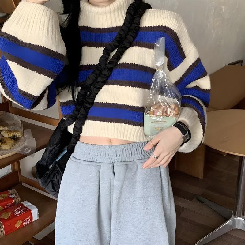 Striped Cropped Sweater