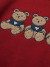 Teddy Bears Embroidered Sweatshirt