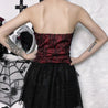 Victorian Goth Ribbon Detailed Corset Top