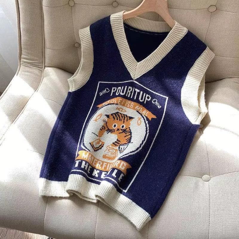 Vintage Cat Sweater Vest