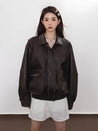 Vintage Faux Leather Jacket