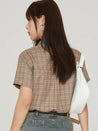 Vintage Plaid Crop Shirt