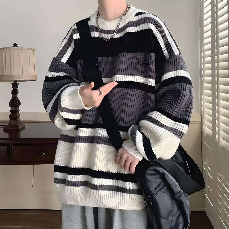 Vintage Striped Knitted Sweater