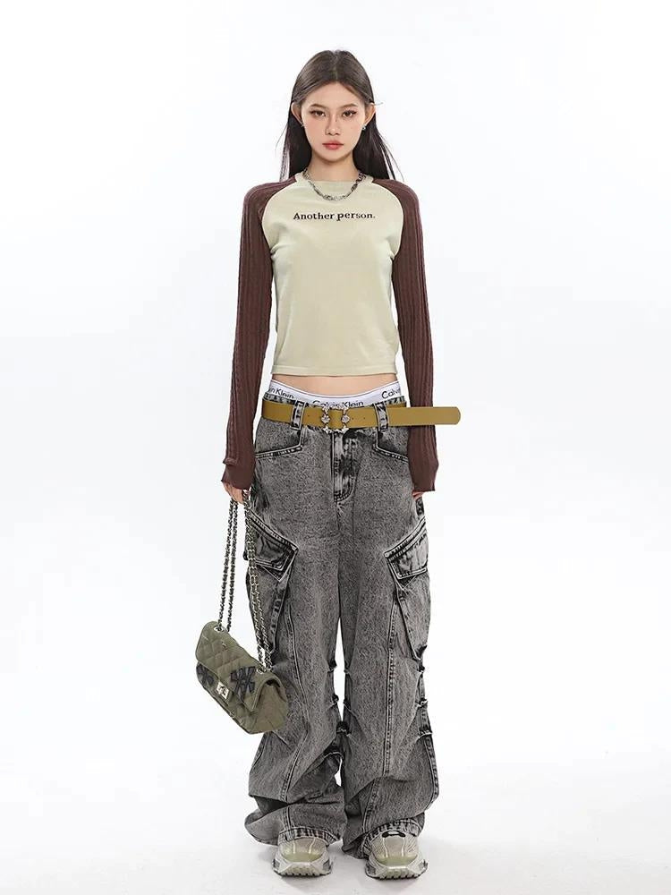 E-Girl Gothic Y2K Cyber Punk Cargo Pants Gamer Girl Aesthetic Outfit –  Aesthetics Boutique