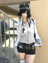 Y2K Rhinestone Layered Cardigan