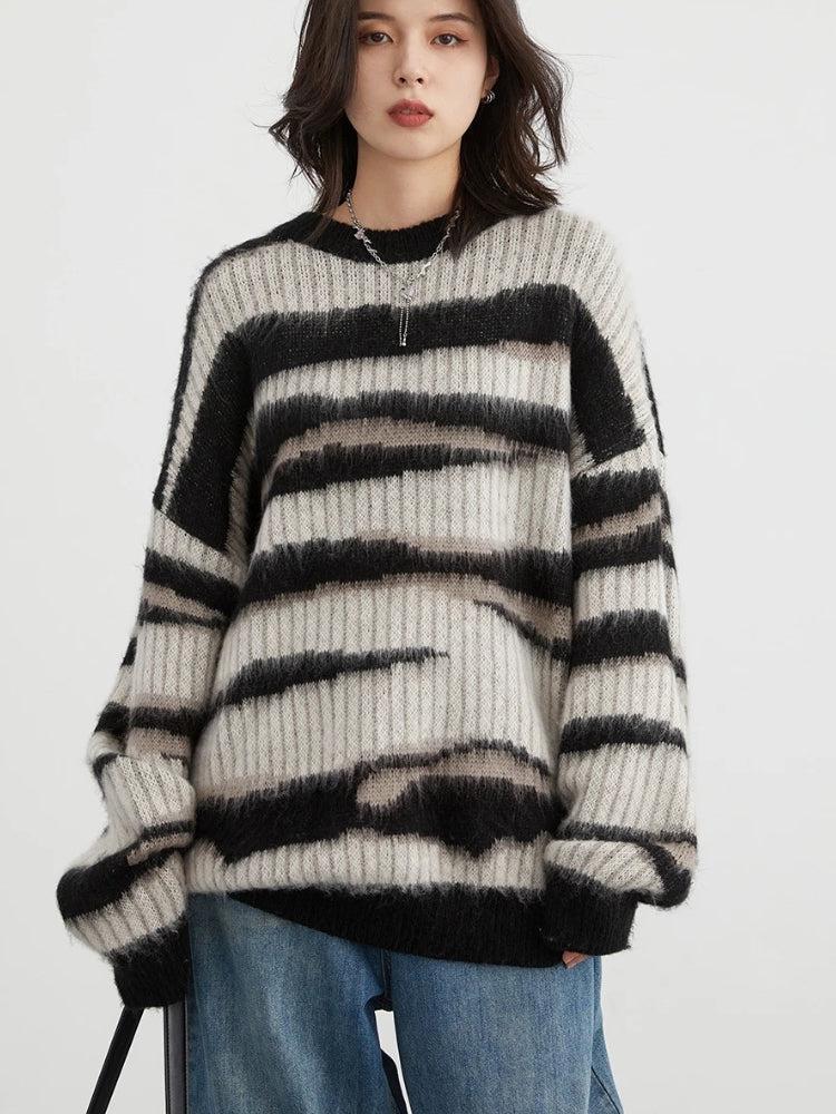 Zebra Knitted Sweater