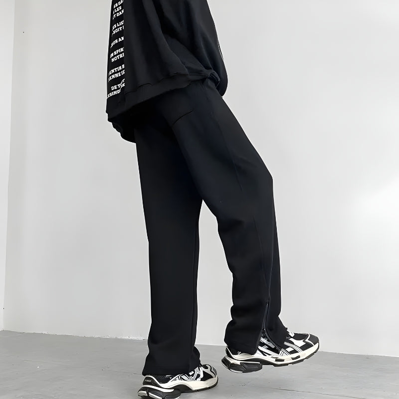 Zip-Up Leg Sweatpants